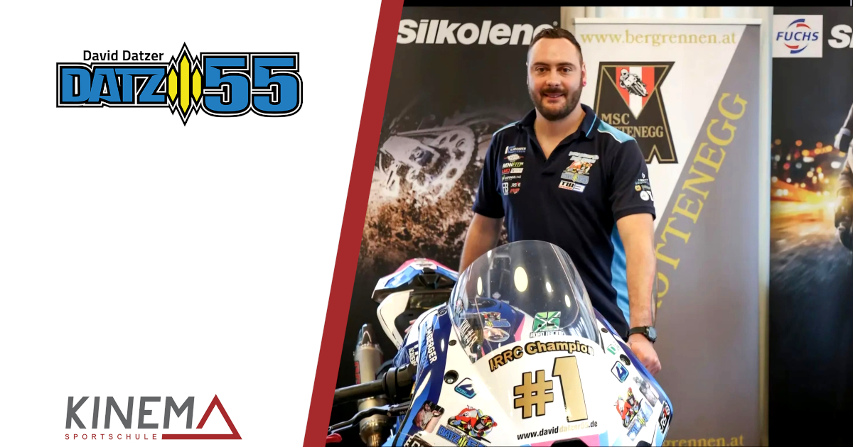 Motorbike-Legende David Datzer im Therapiezentrum KINEMA
