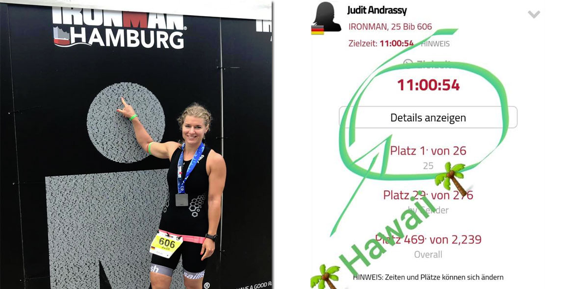 Judit Andrássy beim Ironman Hamburg