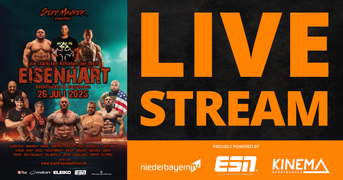 Am Eisenhart-Samstag gehen wir ab 19.00 Uhr (CEST) live