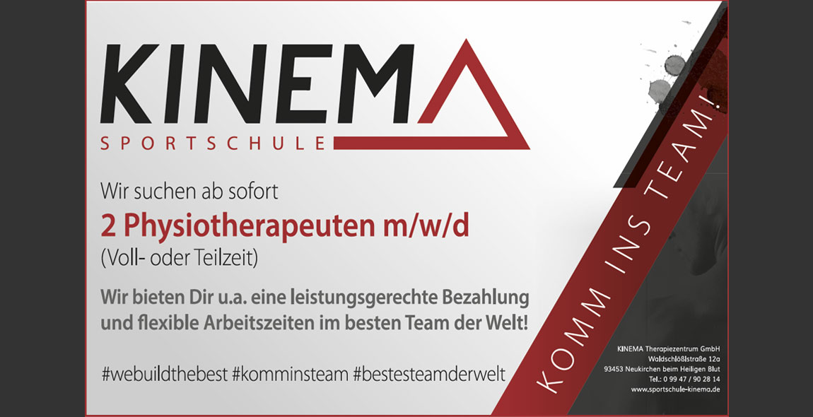 Physiotherapeuten gesucht - Komm in unser Team