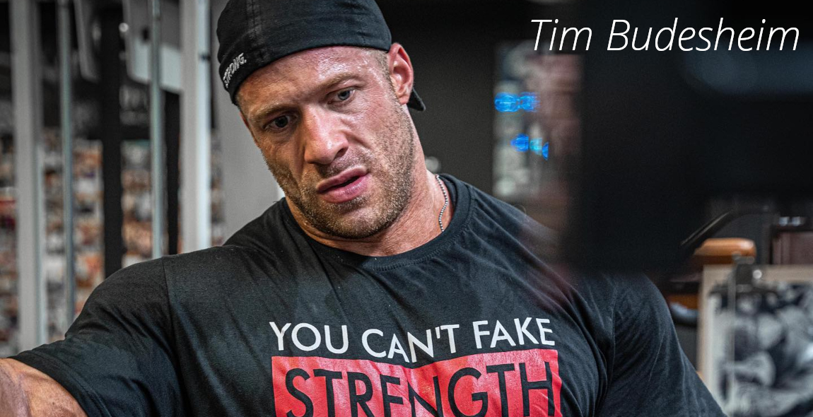 IFBB-PRO Tim Budesheim in der Sportschule KINEMA