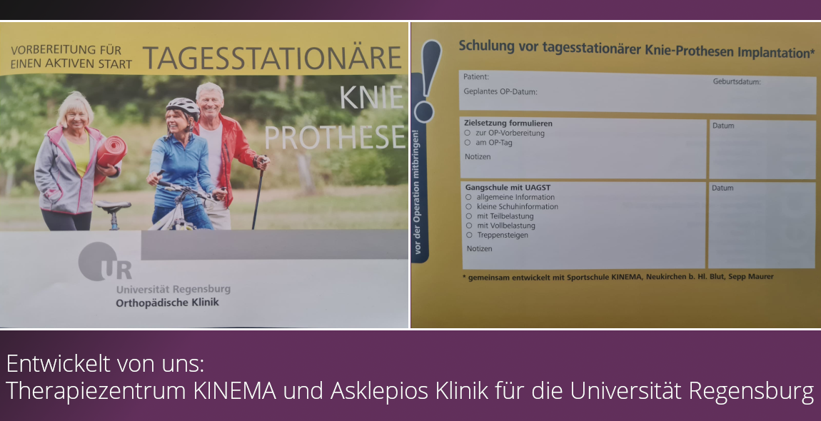 Vorbereitungstraining für Knie Prothesen