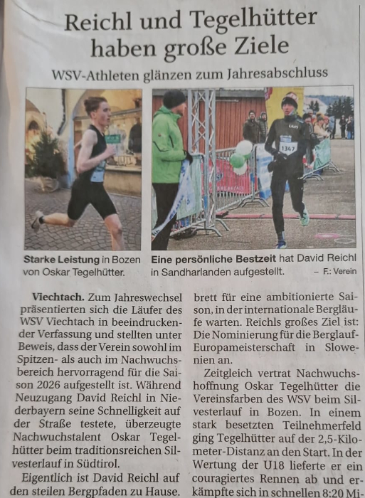 David Reichl mit neuer persönlicher Bestleistung