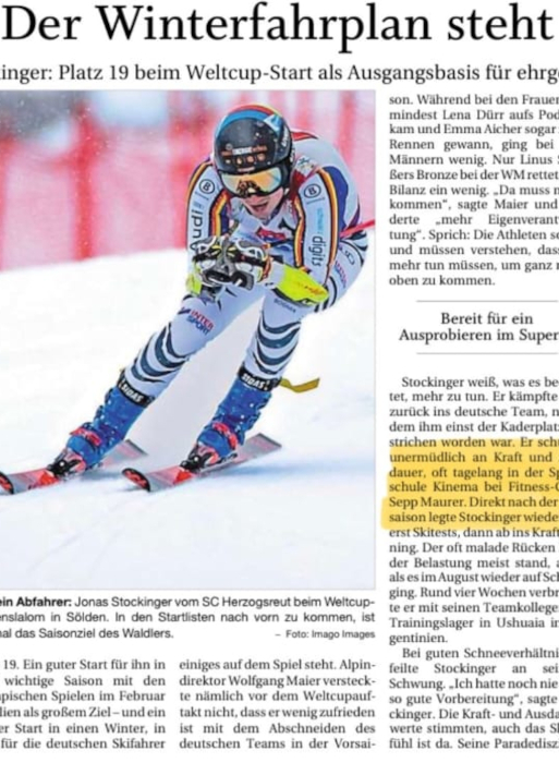 Jonas Stockinger - Der Winterfahrplan steht