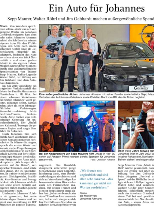 Ein Auto für Johannes