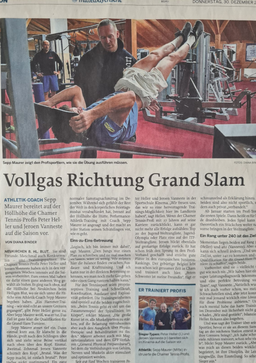 Vollgas Richtung Grand Slam