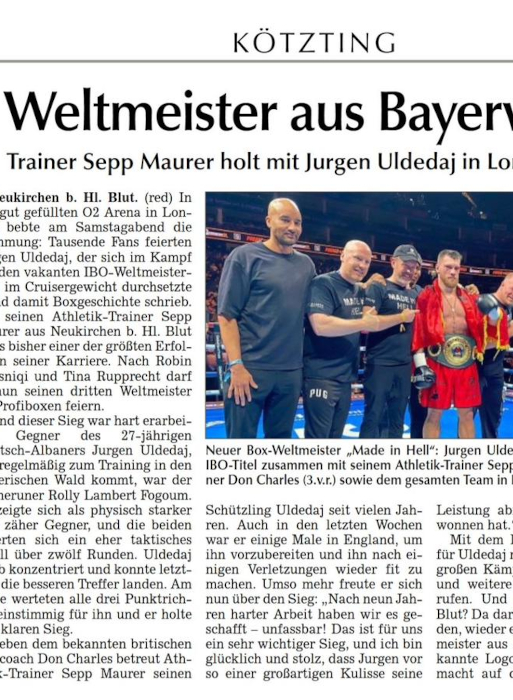 Weltmeister aus Bayerwald-Schmiede