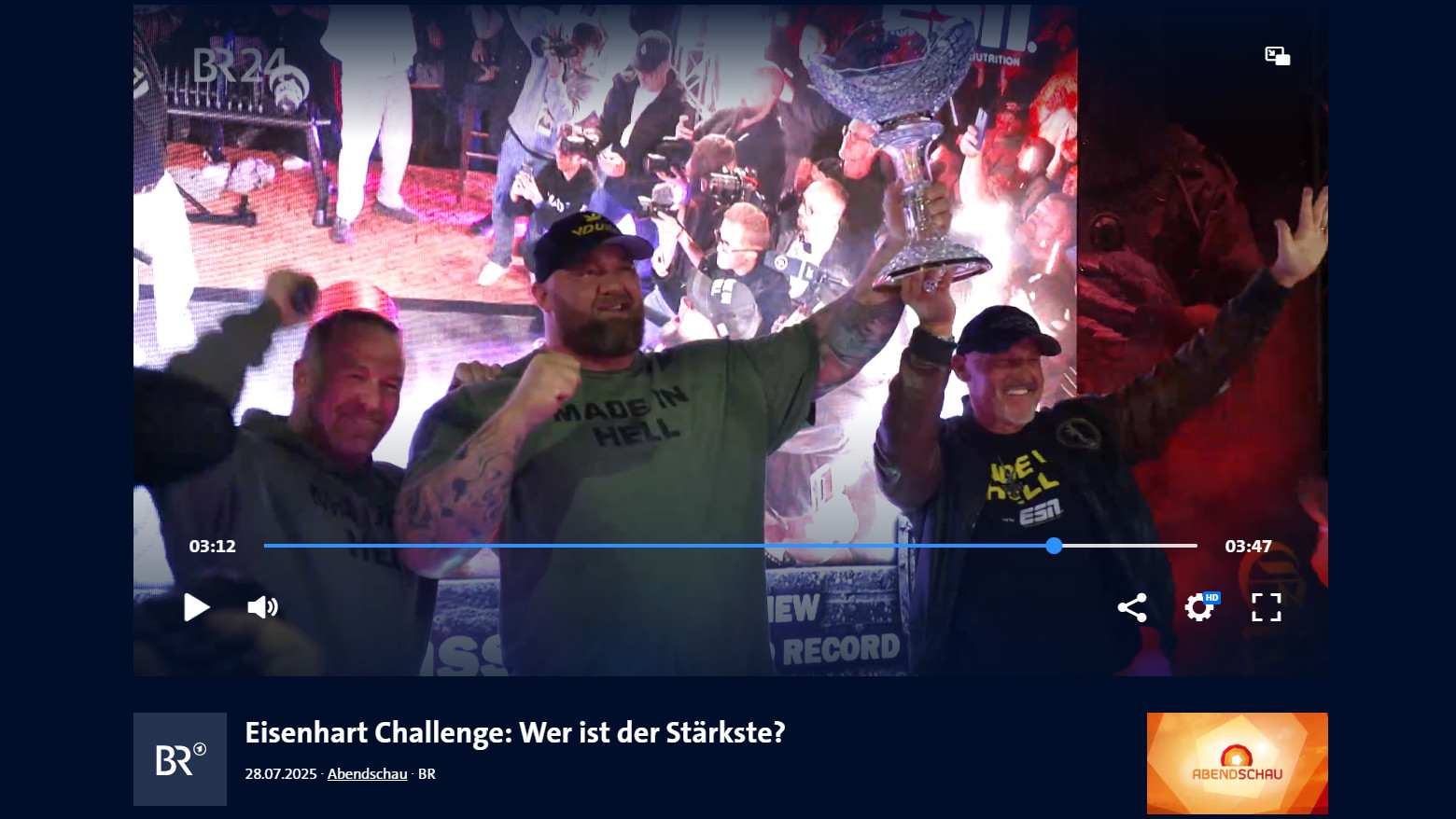 Eisenhart Challenge 2025 mit Haftor Julius Björnsson